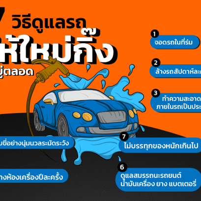 7 วิธีดูแลรถให้ใหม่กิ๊กอยู่ตลอด