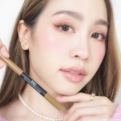 พบรักดินสอเขียนคิ้วที่ตามหามานาน MILLE 2in1 Brow Pencil Mascara Waterproof