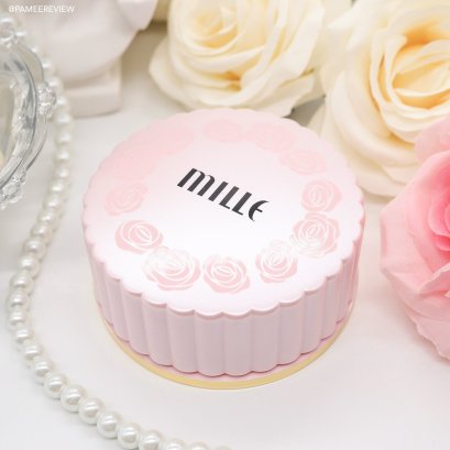 แป้งฝุ่นโปร่งแสงของ• Mille brightening satin translucent loosed powder