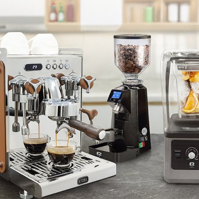 เครื่องชงกาแฟเอสเพรสโซ่ เครื่องบดเมล็ดกาแฟ และเครื่องปั่นผลไม้แบรนด์ ETZEL