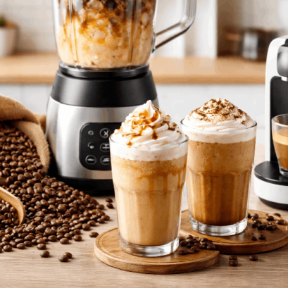 โฮมคาเฟ่กาแฟอราบิก้าปั่น พร้อมเครื่องปั่นสมูทตี้