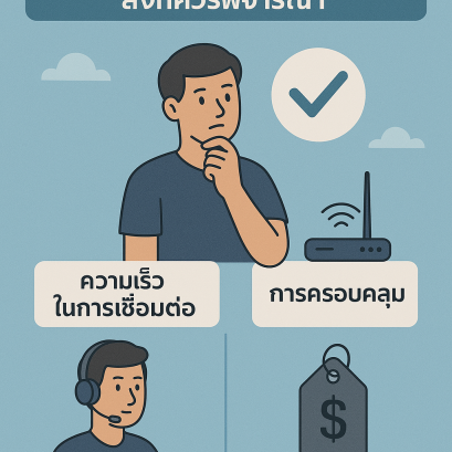 การเลือกผู้ให้บริการอินเทอร์เน็ตในประเทศไทย