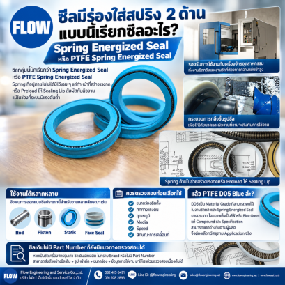 ซีลมีสปริง PTFE Spring Energized Seal