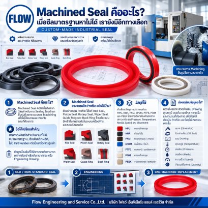 Machined Seal และซีลไฮดรอลิกผลิตตามขนาดด้วย CNC สำหรับงานอุตสาหกรรม
