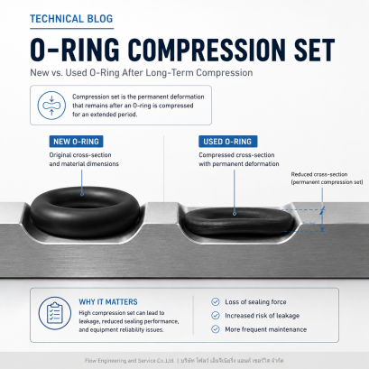 Compression Set Why บริษัท โฟลว์ เอ็นจิเนียริ่ง แอนด์ เซอร์วิส จำกัด