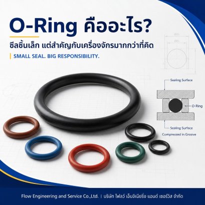 O-Ring คืออะไร? วิธีทำงาน วัสดุ และการเลือกใช้งาน | Flow Engineering