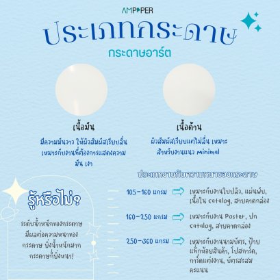 ประเภทกระดาษAmpaper