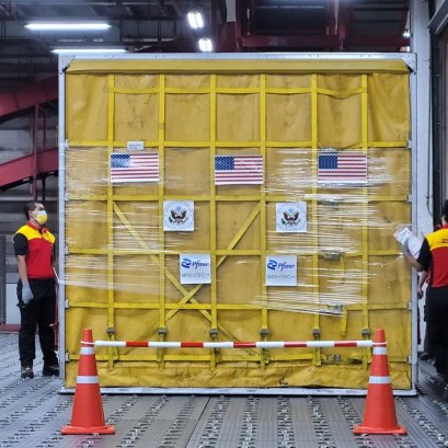 Behind DHL Pfizer