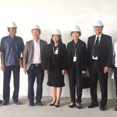 สมาร์ทบล็อค G4 อิฐมวลเบาประหยัดพลังงาน เบอร์ 5 เข้าร่วมงานพิธี First Brick ก่ออิฐก้อนแรก โดยการไฟฟ้าฝ่ายผลิตแห่งประเทศไทย หรือ กฟผ. เปิดโครงการอาคาร “EGAT Learning Center” 