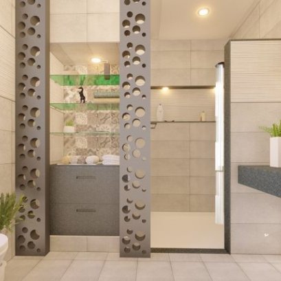 "SmartBlock Daokrajai" ที่เข้ามาช่วยในงานตกแต่งภายในห้องน้ำ นอกจากจะช่วยเพิ่มความสวยงามยังช่วยสร้างมุมมองที่เป็นส่วนตัวได้อีกด้วย