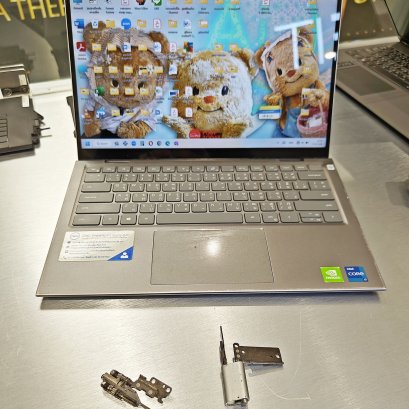 Dell Inspiron 14 5410 2-in-1 บานพับฝืด เบ้าแตก ชิ้นส่วนหาย