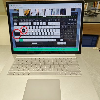 Surface Laptop 3 15 นิ้ว คีย์บอร์ดเสียจากกาแฟหก ซ่อมที่ TRUE IT