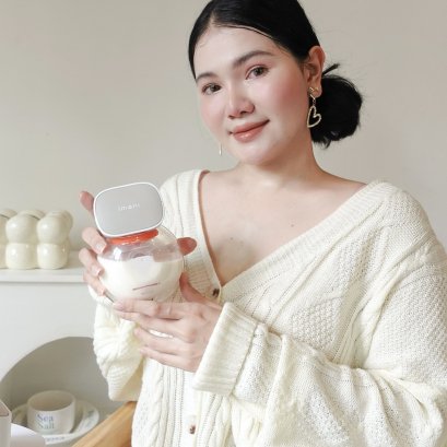 คุณแม่หญิง ไว้วางใจเลือกใช้เครื่องปั๊มนมไร้สายแบรนด์ imani รุ่น imani i2plus