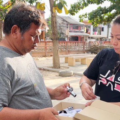 DENAมอบ ชุดอุปกรณ์ห้องน้ำ  ให้แก่โรงเรียนบ้านบางแฟบ ในอำเภอหาดใหญ่ 