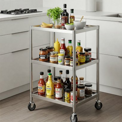 รถเข็นสแตนเลส 304: ทำไมธุรกิจบริการต้องเลือกใช้