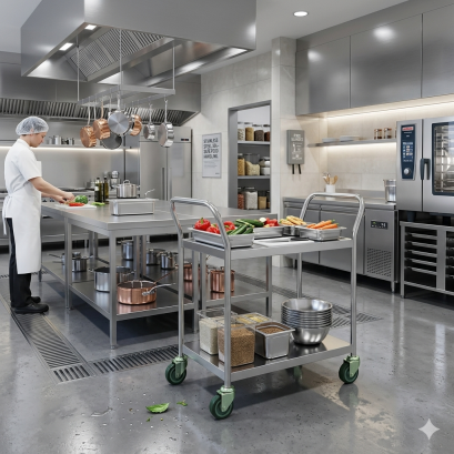 รถเข็นสแตนเลส