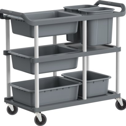 ระบบจัดการหลังเสิร์ฟ: ใช้รถเข็นอย่างไรให้แยกจาน-ขยะ-อาหารได้เป็นระบบ