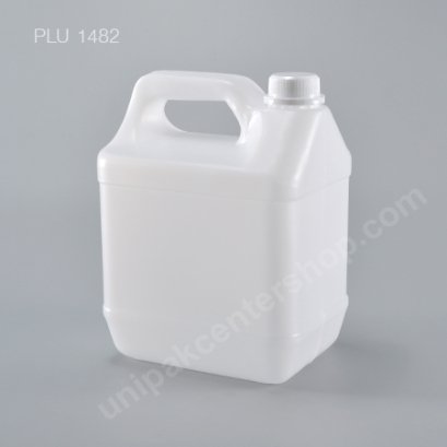 ถัง แกลลอน ขาว 4 ลิตร + จุกใน + ฝาล็อค 13.5x17.5x24 (No.8404) 4L Gallon with Safety Lock Lid