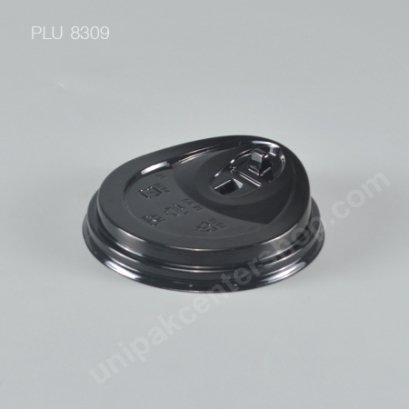 ฝาโดมยกดื่ม สีดำ ปาก 95 mm มีจุกเปิด-ปิด
