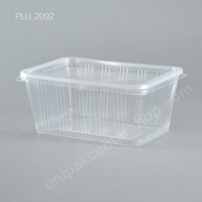กล่องอาหาร 1 ช่อง PP ใส 1000 ml + ฝา PP ใส