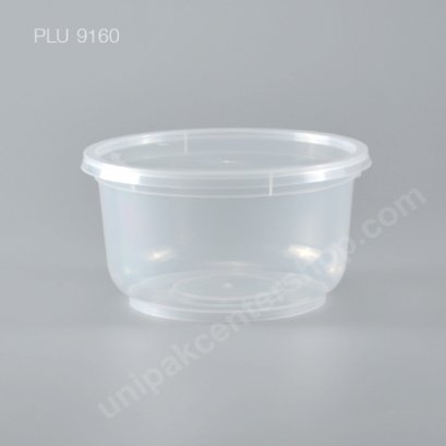 ชามกลม PP ใส (AC448) ขนาด 800 ml. พร้อมฝา