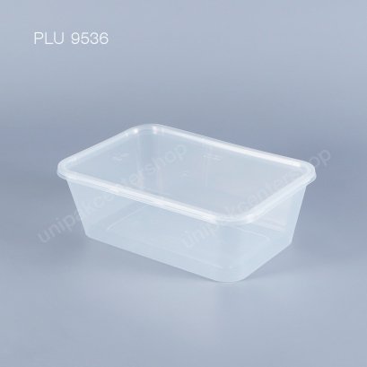 กล่องอาหาร PP ใส  1 ช่อง 1500 ml + ฝาใส