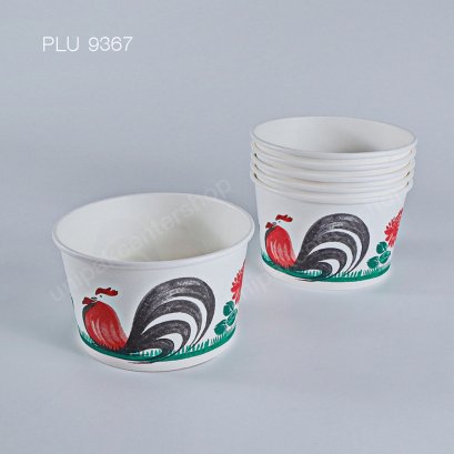FEST CHOICE ถ้วยกระดาษปลอดภัย 850 ml ลายไก่ (PL003)