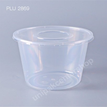กล่องอาหารกลม PP ใส_INJ 1000 cc + ฝา PP ใส_THF (EICI)