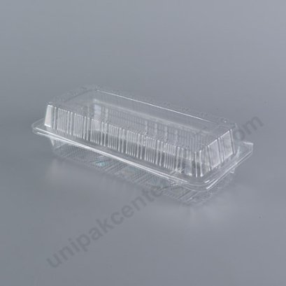กล่องใส สี่เหลี่ยมผืนผ้า-L - ไซส์ใหญ่ 10.2x22.8x6.2cm (Large Rectangular OPS Food Box) (TP-15)