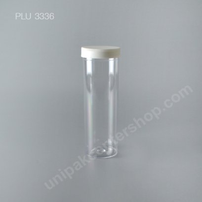 กระบอก แข็งใส 580 ml + ฝาขาว (Cylinder Hard Plastic Case) NO0748