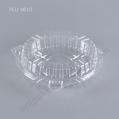 กล่องใส กลมใหญ่-L - ไซส์ใหญ่ ฝาโดม 18.5x4.7cm (Large Round OPS Food Box) (TP-42)