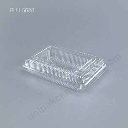 กล่องใส สี่เหลี่ยมผืนผ้า-L - ไซส์ใหญ่ 12.2x17.8x4.2cm (Large Rectangular OPS Food Box) (TL-4H)