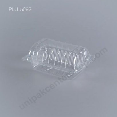 กล่องใส ทรงกระบอก-M - ไซส์กลาง 10x13.4x6cm (Medium Cylindrical OPS Food Box) (TL-31) ฝาโค้ง