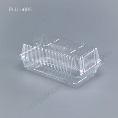 กล่องใส สี่เหลี่ยมผืนผ้า-L - ไซส์ใหญ่ 10.2x16.5x6cm (Medium Rectangular OPS Food Box) (TL-45)