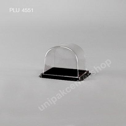 กล่องเบเกอรี่ (E-109) PET ฐานน้ำตาล PS + ฝา PET ใส