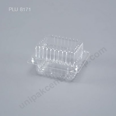 กล่องเบเกอรี่ใส ฝาพับในตัว บรรจุซูชิ 1 ชิ้น  E103