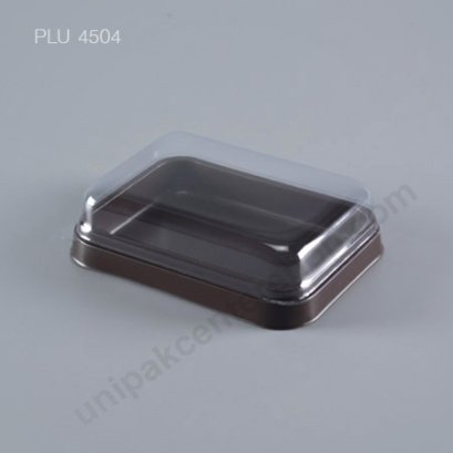 กล่องขนมเอแคลร์ ขนมทรงเหลี่ยม ฐานน้ำตาล+ฝาใส (Eclair Box)