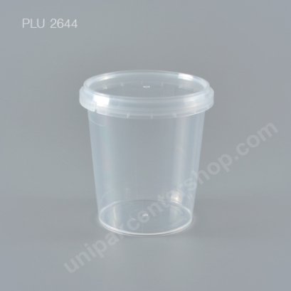 กล่อง Safety Seal ทรงสูง PP + ฝาใส (335 ml)