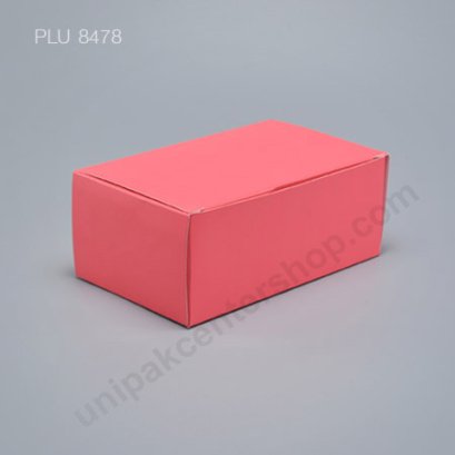 กล่องเค้ก กระดาษ 10.5x17.5x7cm สีชมพู