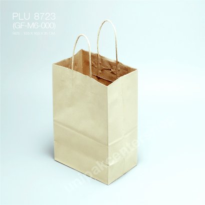 ถุงกระดาษหูเกลียวน้ำตาล (J2)