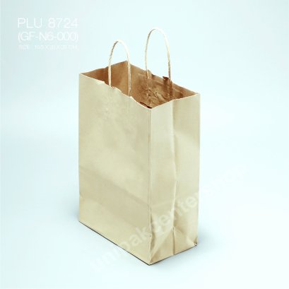 ถุงกระดาษหูเกลียวน้ำตาล (J3)