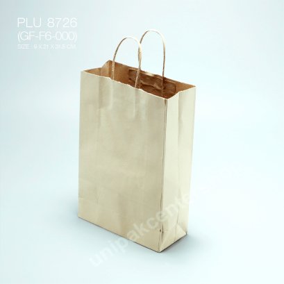 ถุงกระดาษหูเกลียวน้ำตาล (XL)