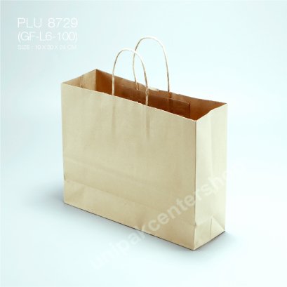 ถุงกระดาษหูเกลียวน้ำตาล (J9)