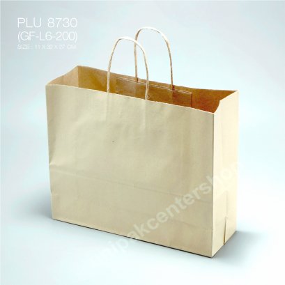 ถุงกระดาษหูเกลียวน้ำตาล (J10)