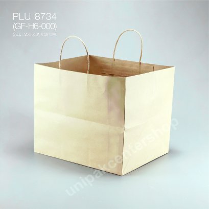 ถุงกระดาษหูเกลียวน้ำตาลเค้ก 2 ปอนด์