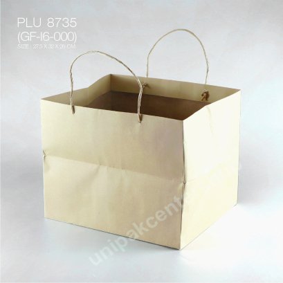 ถุงกระดาษหูเกลียวสีน้ำตาล เค้ก 3 ปอนด์