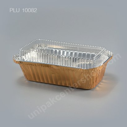 ถาดฟอยล์ 4008 สีทอง + ฝา (Gold Foil Tray)