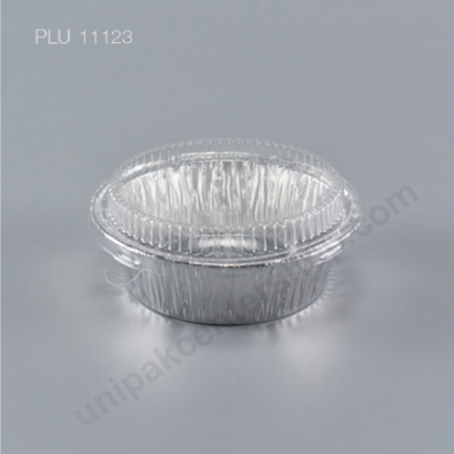 ถาดฟอยล์ กลม-M - ไซส์กลาง + ฝา (Medium Round Foil Tray) (SS) 3006