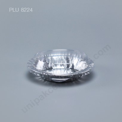 ถาดฟอยล์ กลม-S - ไซส์เล็ก Silver + ฝา (Small Round Foil Tray) NO.305