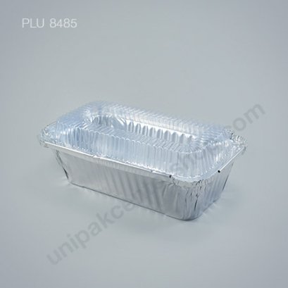 ถาดฟอยล์ สี่เหลี่ยมผืนผ้า-L - ไซส์ใหญ่ 6.4x16x6.8cm Silver (Large Rectangle Foil Tray) NO.4573